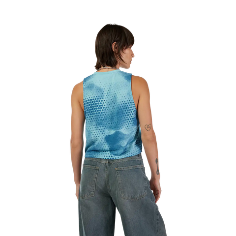 Womens AOP Biker Tech Tank