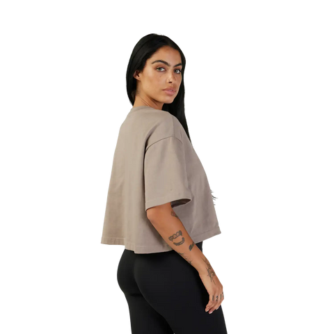 Womens Wordmark Premium Crop Tee