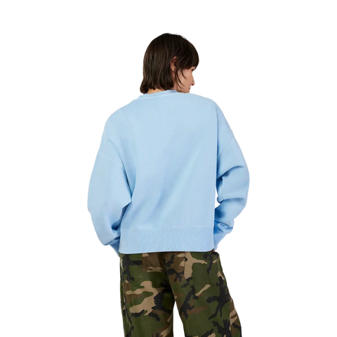Womens Wordmark Oversized Crew Pullover