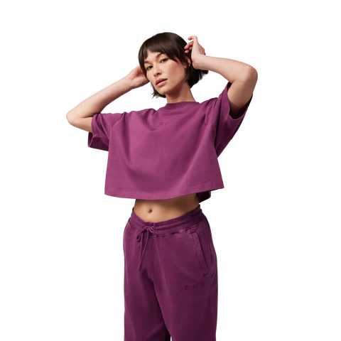 Womens Wordmark Premium Crop Tee