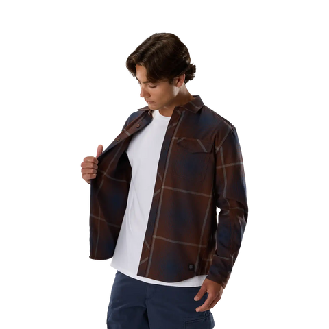 Survivalist Fire Long Sleeve Flannel Shirt