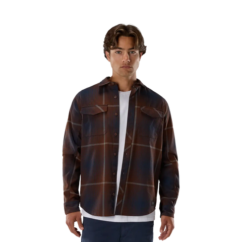 Survivalist Fire Long Sleeve Flannel Shirt