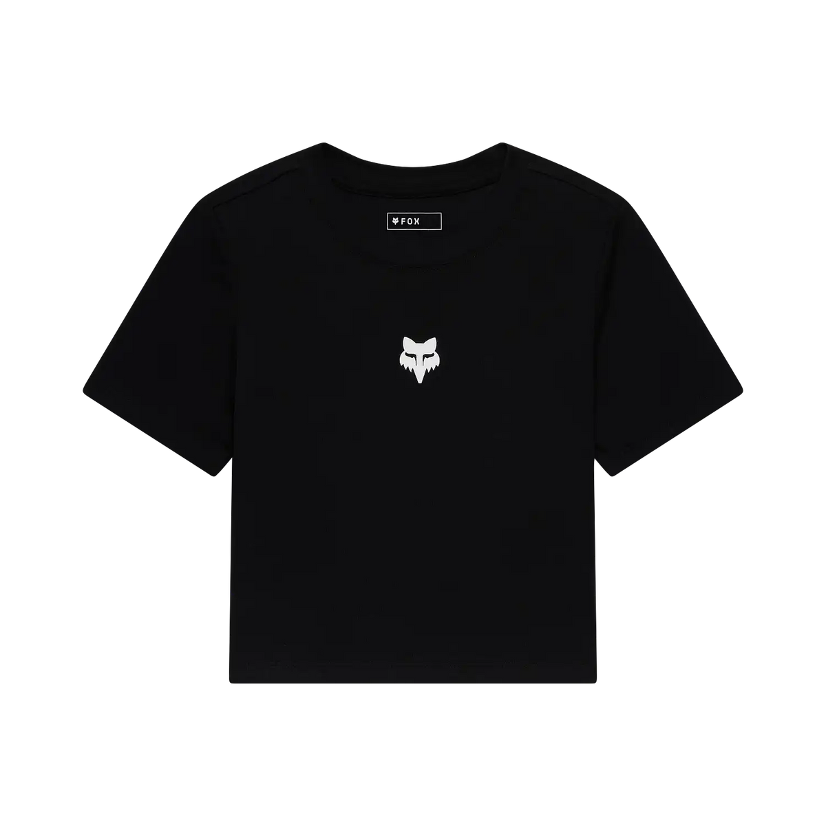Womens Fox Head Rib Baby Tee