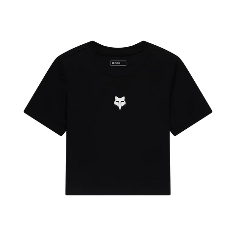 Womens Fox Head Rib Baby Tee