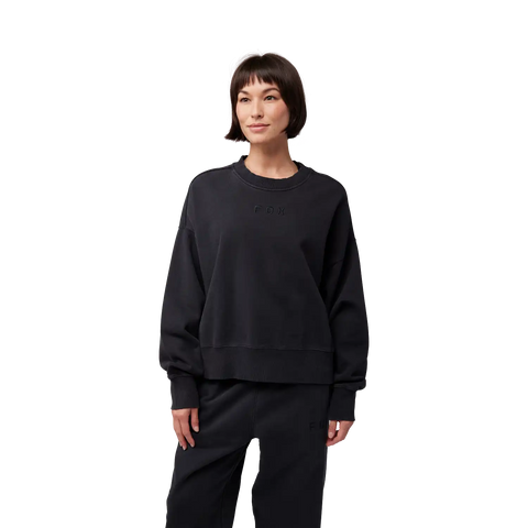 Womens Wordmark Oversized Crew Pullover