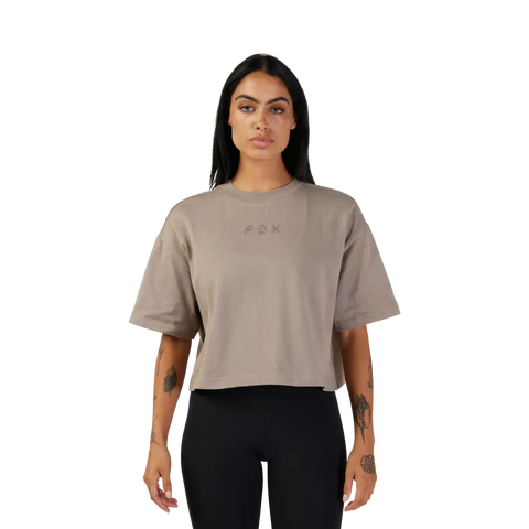 Womens Wordmark Premium Crop Tee