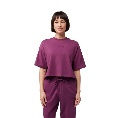 Womens Wordmark Premium Crop Tee