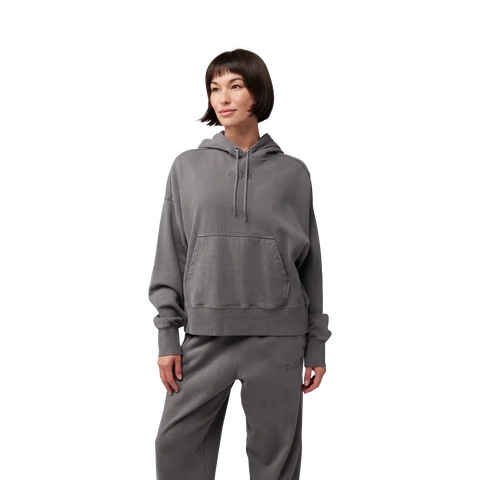Womens Wordmark Oversized Pullover Hoodie