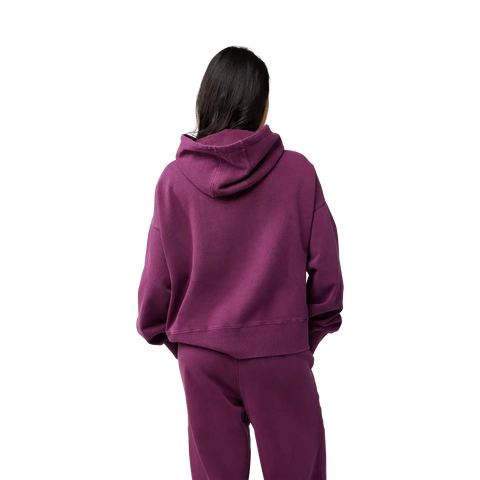 Womens Wordmark Oversized Pullover Hoodie