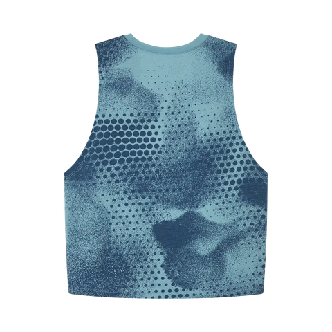 Womens AOP Biker Tech Tank