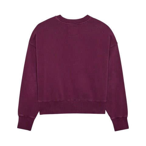 Womens Wordmark Oversized Crew Pullover