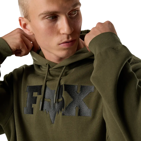 F Head X Fleece Pullover Hoodie