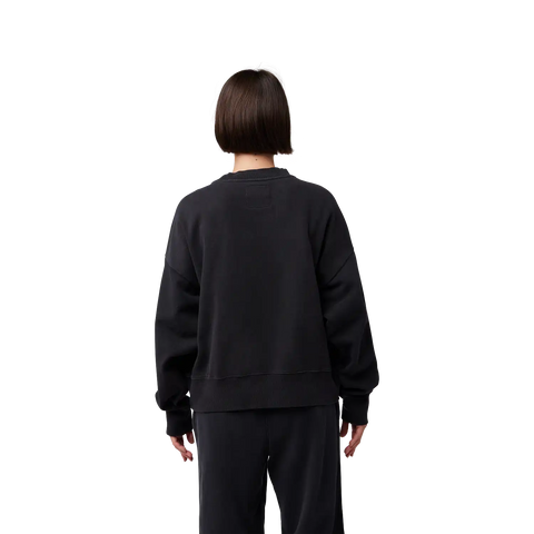 Womens Wordmark Oversized Crew Pullover