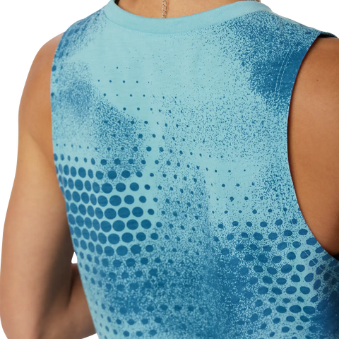 Womens AOP Biker Tech Tank