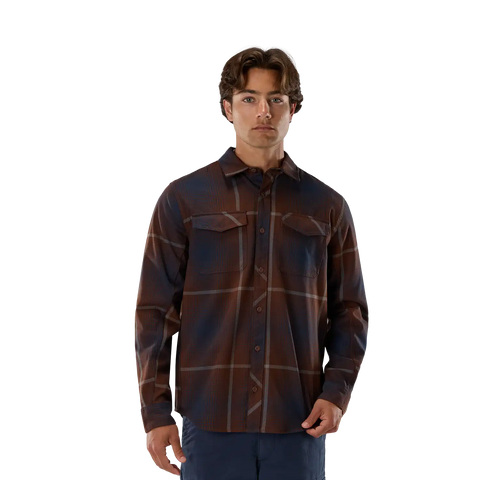 Survivalist Fire Long Sleeve Flannel Shirt
